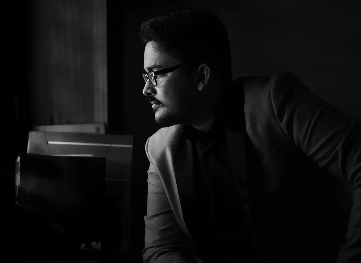 Rishav Black and white cropped